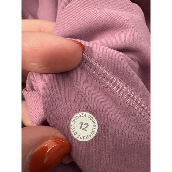 Lululemon Size 12 Swift Speed High Rise Crop 21” Leggings Mauve Pink - Picture 5 of 5